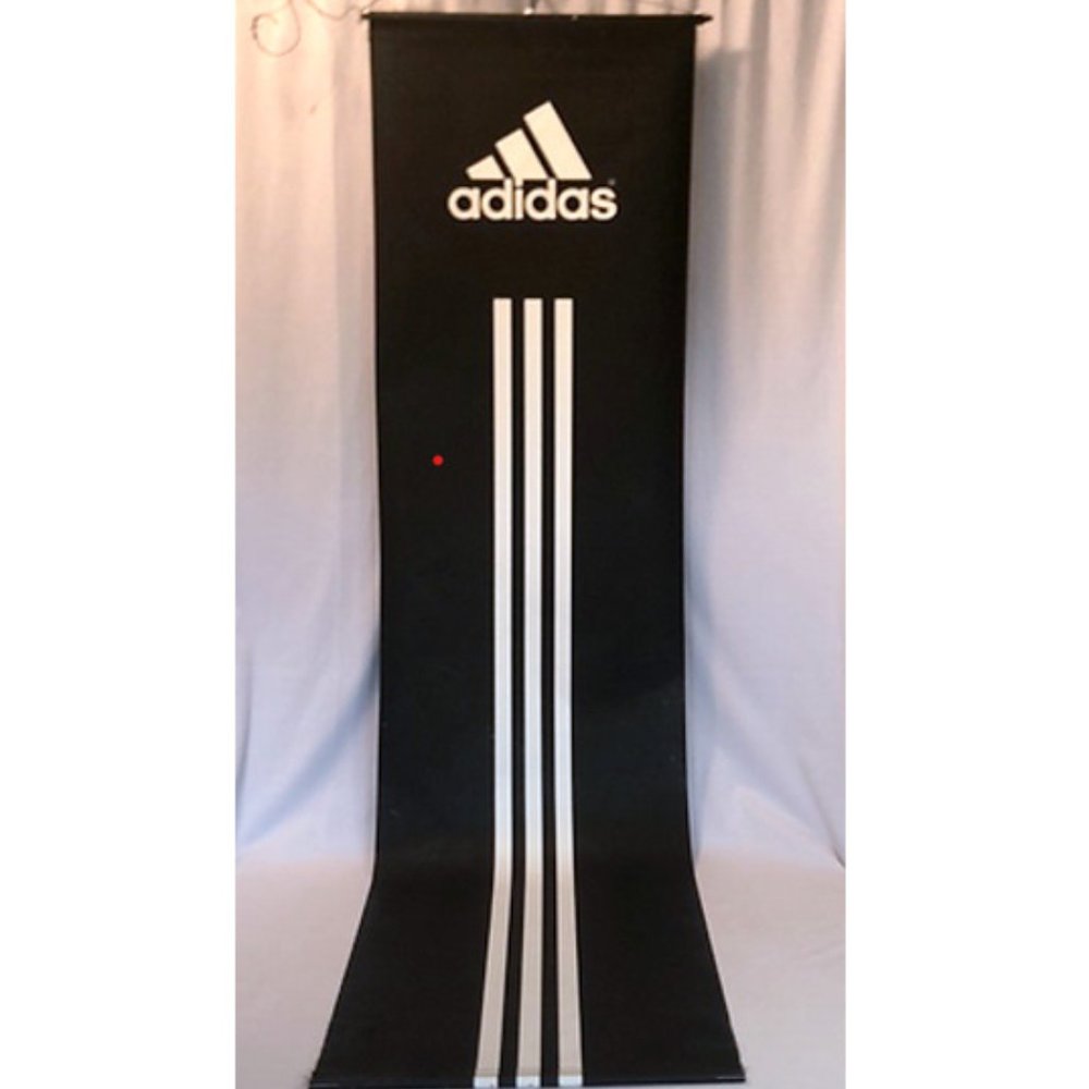 Adidas 6 ft Long Black and White Athletic Banner